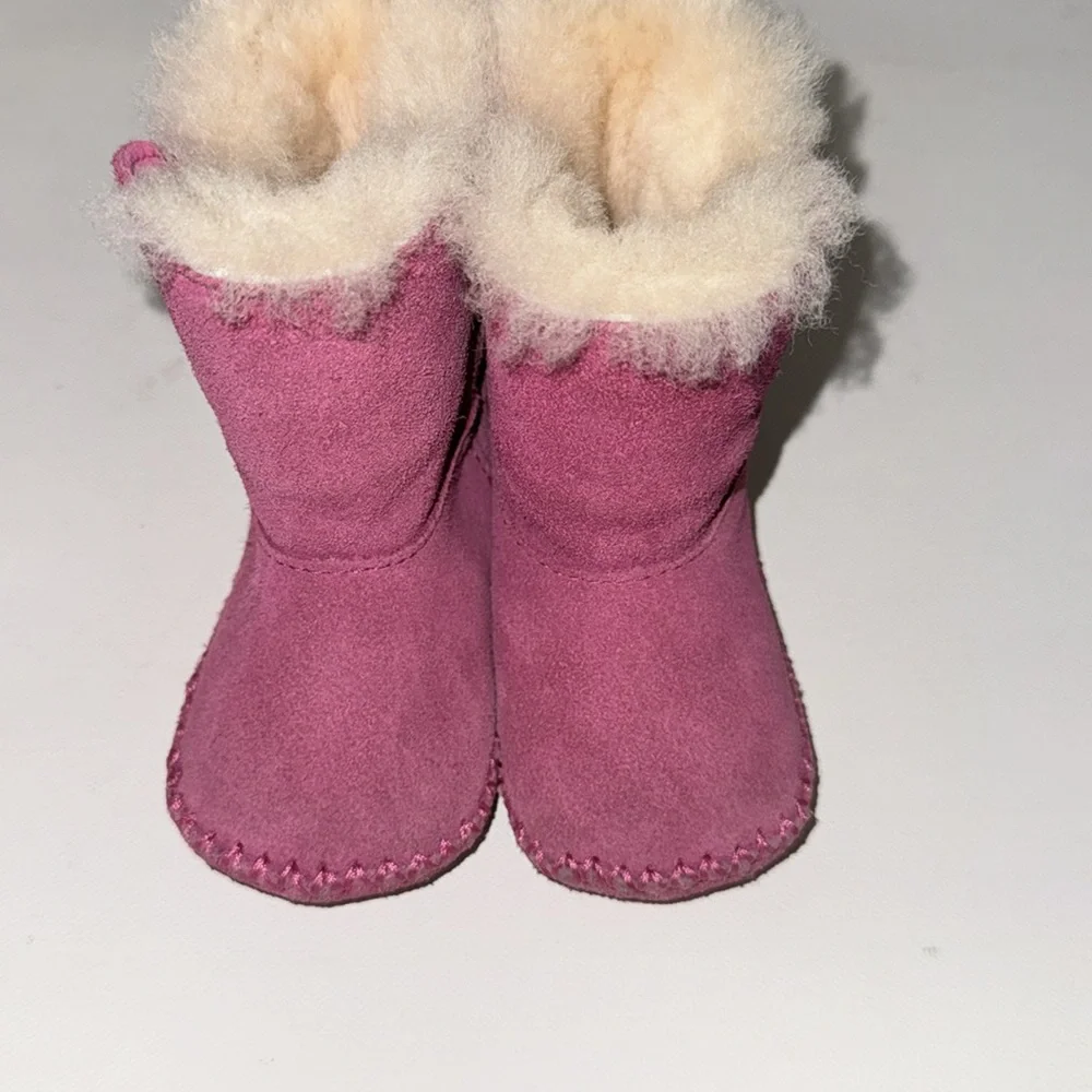* Ugg Pink Caden Infant Shearling Bootie